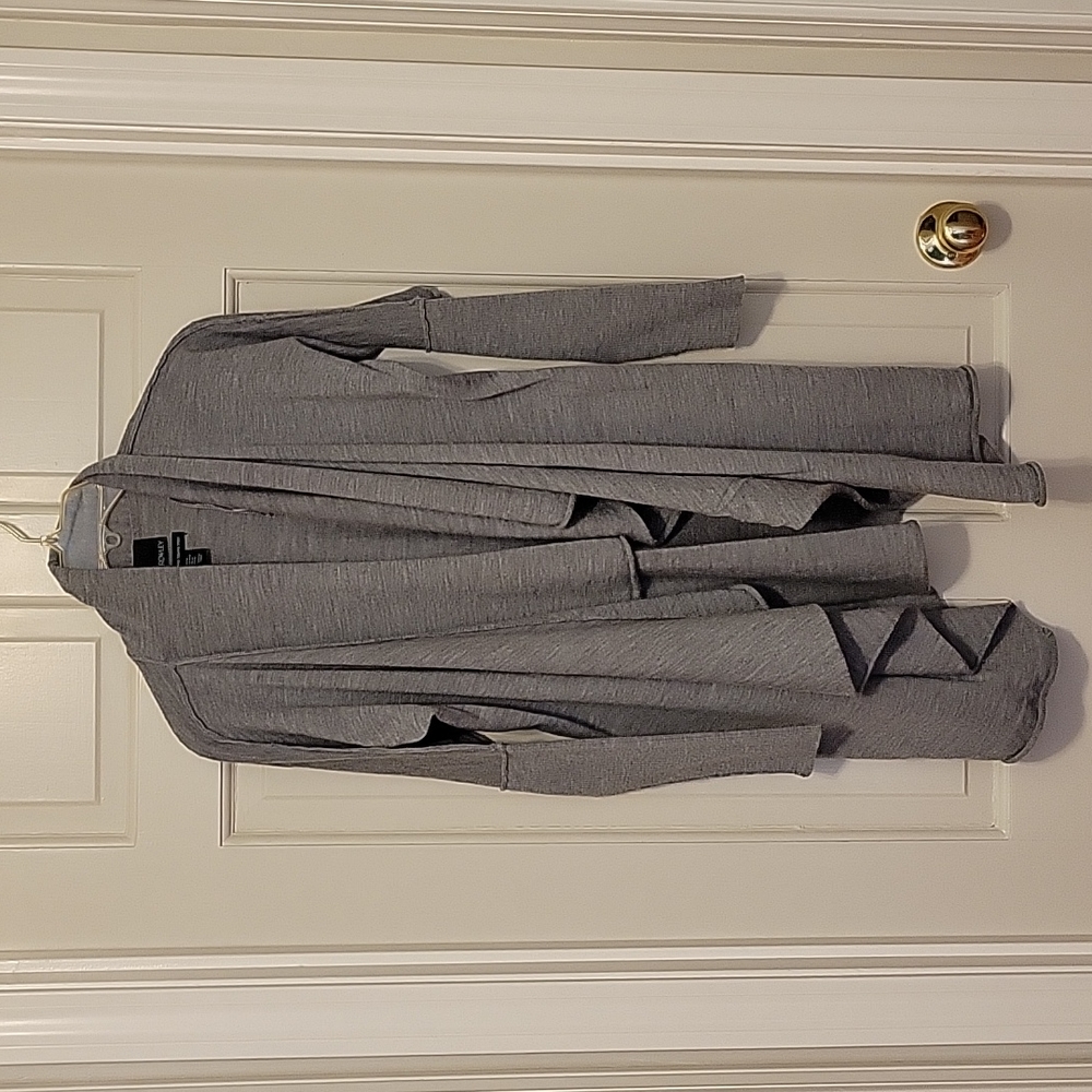 Handkerchief hem long cardigan